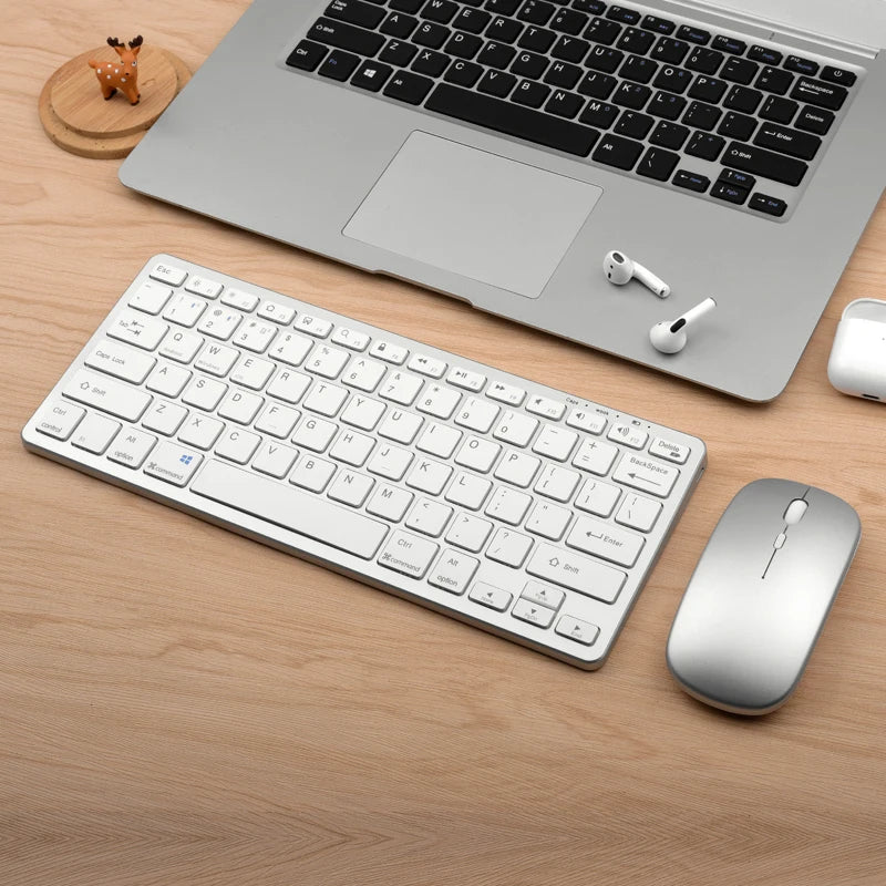 Mini Teclado e Mouse sem Fio