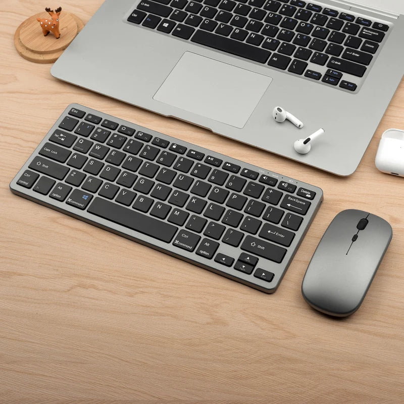 Mini Teclado e Mouse sem Fio
